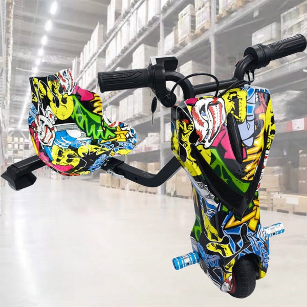 2025 New 3-Wheel Electric Drift Go Kart For Kids Ride On Trike w/ Bluetooth Carousel 1