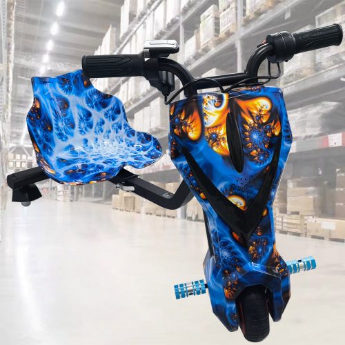 2025 New 3-Wheel Electric Drift Go Kart For Kids Ride On Trike w/ Bluetooth Carousel 1