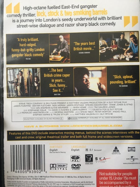Lock, Stock and Two Smoking Barrels - Jason Stratham & Vinnie Jones64564094569089111