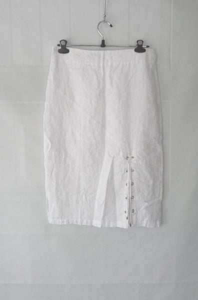 SABATINI - NZ - WHITE LINEN SKIRT size XL 14/16 Carousel 2
