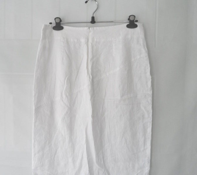 SABATINI - NZ - WHITE LINEN SKIRT size XL 14/16 Carousel 6
