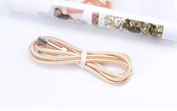 2m Mirco USB Nylon Braided Data & Charging Cable, For Android Samsung etc, Gold64154446968707110