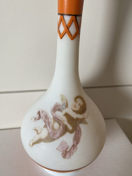 Victorian milk glass “Angel baby” Barbers bottle. Carousel 2