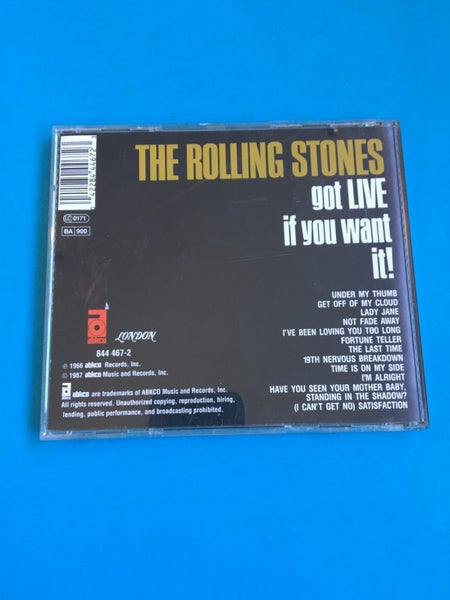 The Rolling Stones: Got LIVE If You Want It! (CD) Carousel 2