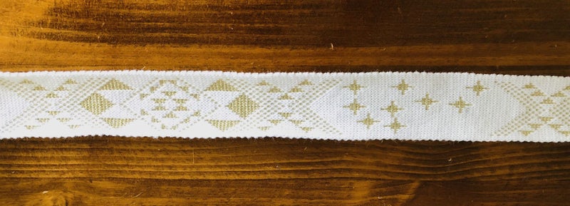 Matariki Star Taniko band for Maori Kakahu (Korowai), Wool, 6cm Carousel 2