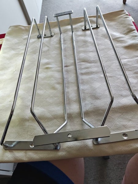 Undershelf mounted Stainless Steel Stemmed Wine, Champagne, Cocktail glasses Carousel 1