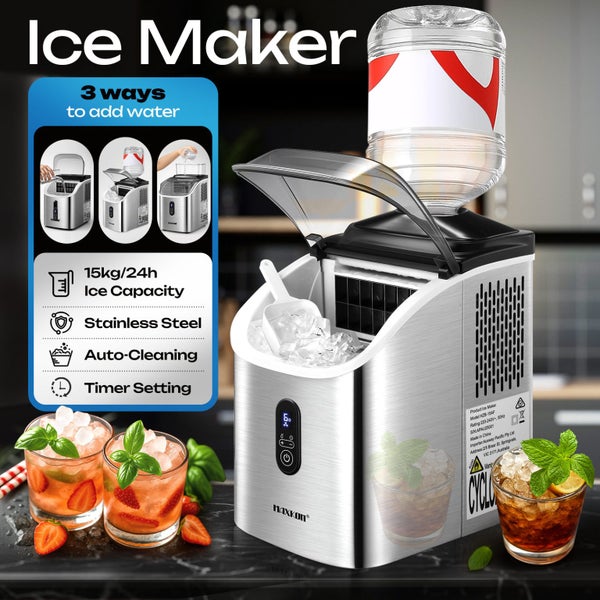 Ice Maker Machine Home Bar Square Cube Self Clean Carousel 1