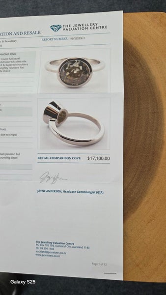 2.45ct Solitaire Diamond Platinum Ring (Old European Cut) Carousel 5