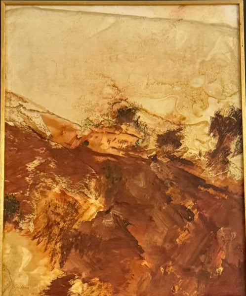 Suzanne Goldberg (1940-1999) Acrylic on Board in good condition Carousel 2