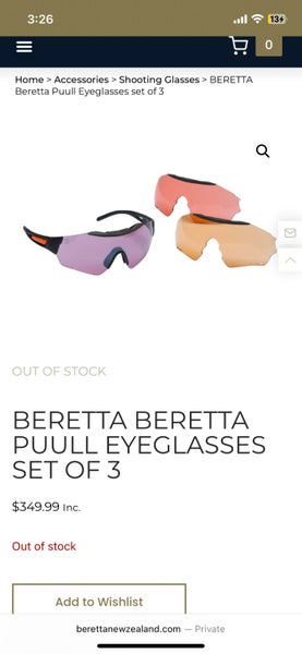 Beretta trap shooting glasses Carousel 1