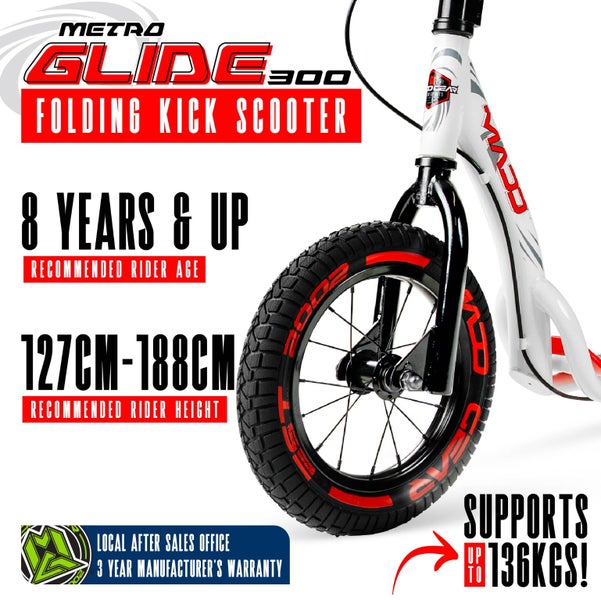 MADD GEAR METRO GLIDE 300 SCOOTER WHITE / RED Carousel 2