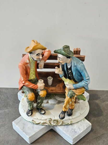 "The Last of The Summer Wine". Antique Capodimonte Figures - Signed & Immaculate Carousel 2