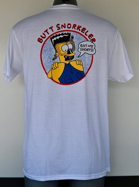 Buttsnorkeler White/ Bart Simpson Tee - Eat My Shorts Carousel 2