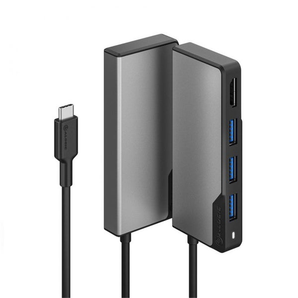 Alogic Flex Adjustable Stand & FUSION CORE USB-C Single 4K Docking Station, HDMI Carousel 2