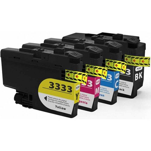 LC3333 set Compatible ink cartridge for Brother DCPJ1100DW Brother MFCJ1300DW Carousel 1