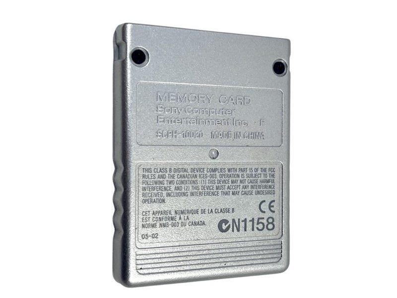 Official SONY PS2 Memory Card (SILVER) Carousel 2