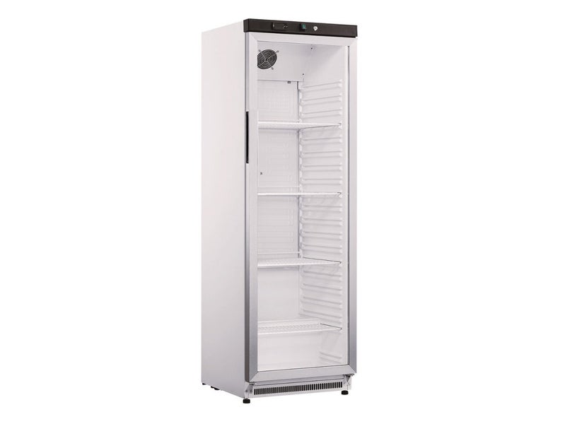 530L Single Glass Door Upright Display Fridge Carousel 1