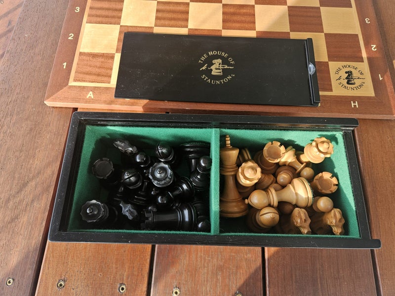 The Grandmaster Series Chess Pieces + Storage Box + Board- 4.0" King63851952979971113