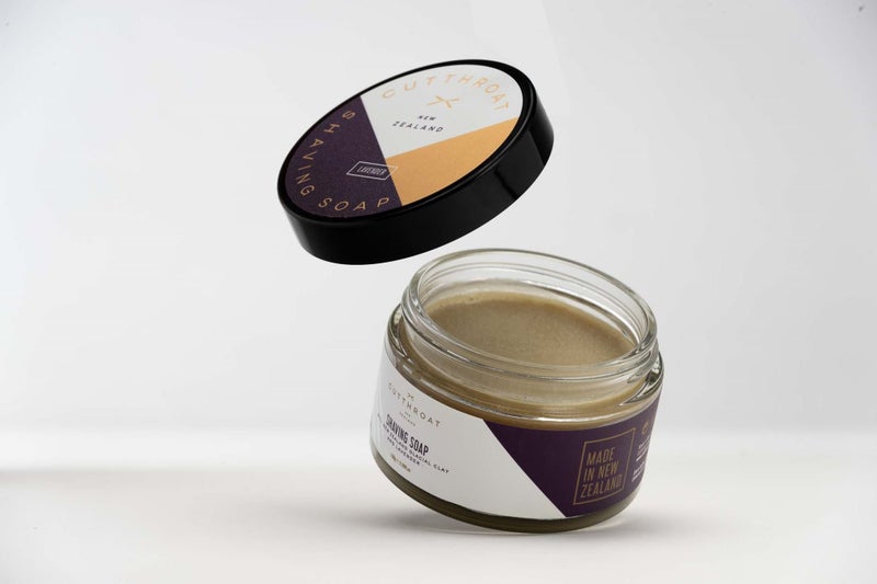 Lavender Shaving Soap in Glass Jar (150g) Carousel 1