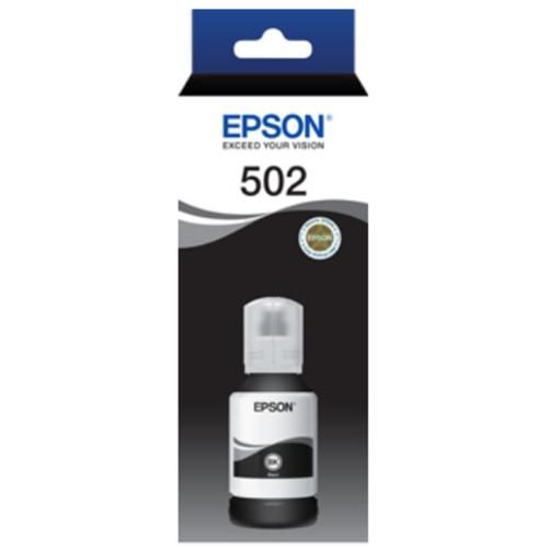 Epson T502 Ink Bottle - Black for Epson WorkForce ET-4750 / ET-2750 / ET-3700 / Carousel 1