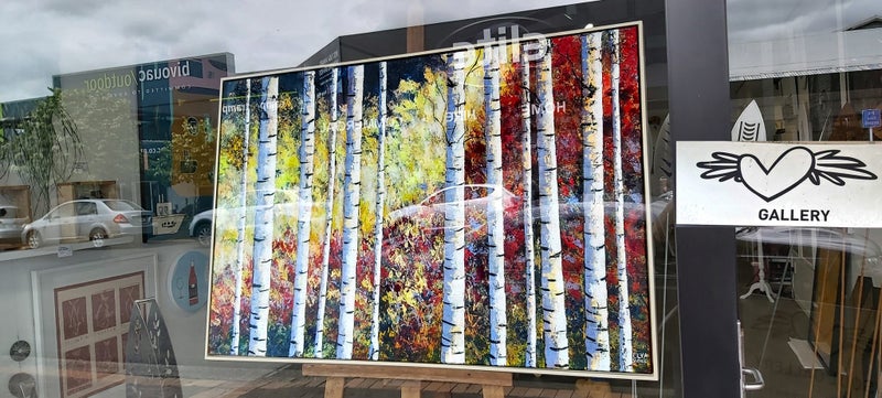 Huge framed ART exhibition painting Landscape Oil New canvas original 150x100cm Carousel 1