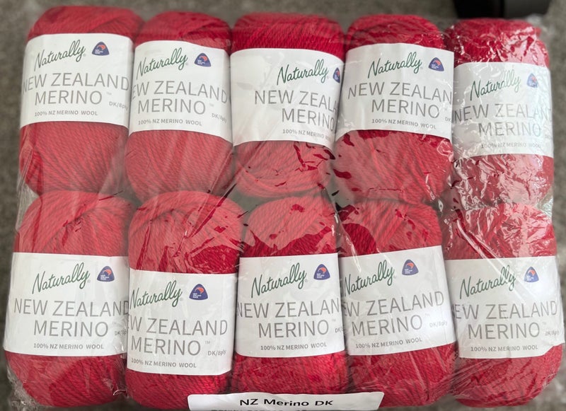 Naturally DK Merino Wool - Red Carousel 1