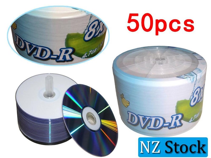 Blank Printable DVD-R 8X 50PCS Local NZ Clearance Carousel 1