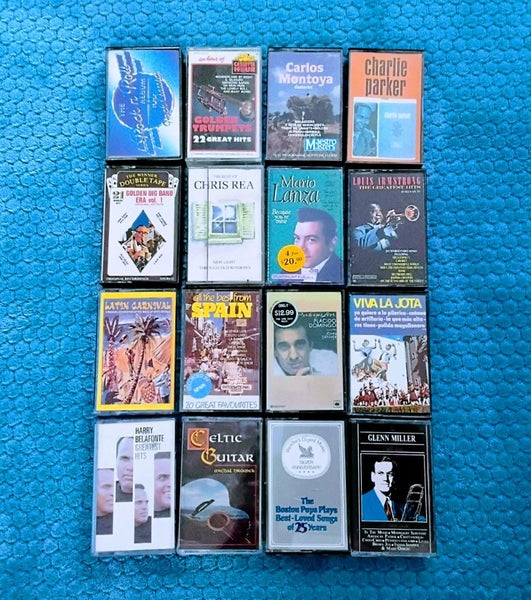 Cassette Tape Collection. Perfect for your older car. Bulk lot. Carousel 1
