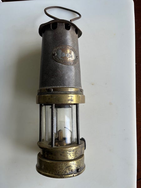 Patterson A1 Type Miners Safety Lamp Manufactured Newcastle on Tyne c1920. Carousel 1