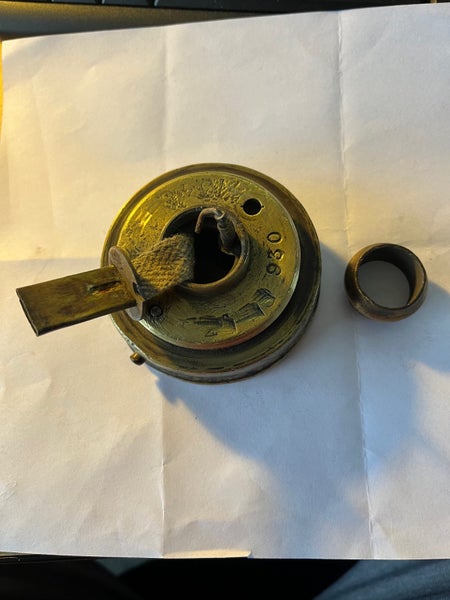 Patterson A1 Type Miners Safety Lamp Manufactured Newcastle on Tyne c1920. Carousel 7