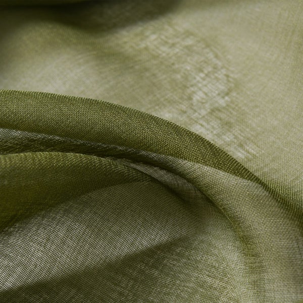 Cadence & Co. Kirra Sheer S-Fold Curtain 260x280cm - Fits 140cm Track Olive Carousel 4