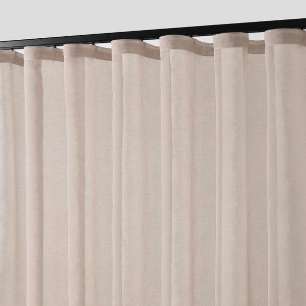 Cadence & Co. Kirra Sheer S-Fold Curtain 260x280cm - Fits 140cm Track Rose Carousel 2