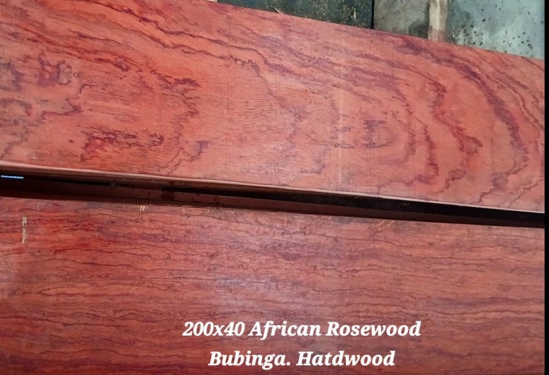 RARE AFRICAN ROSEWOOD BUBINGA HARDWOOD Carousel 1