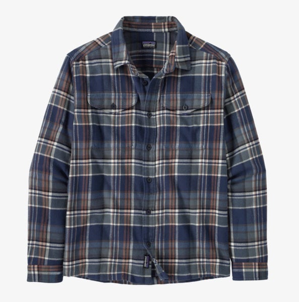 Patagonia Men's Fjord Flannel Shirt - Adventurer: New Navy, Medium Carousel 1
