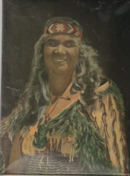 Maori Guide Susan, Rotorua – Maori Series No. 207 Rare Enameleen Portrait – Carousel 1