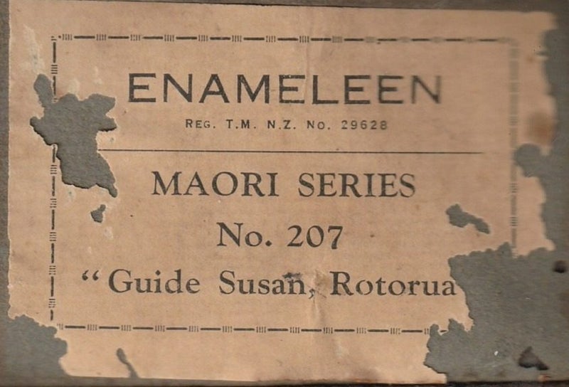 Maori Guide Susan, Rotorua – Maori Series No. 207 Rare Enameleen Portrait – Carousel 3