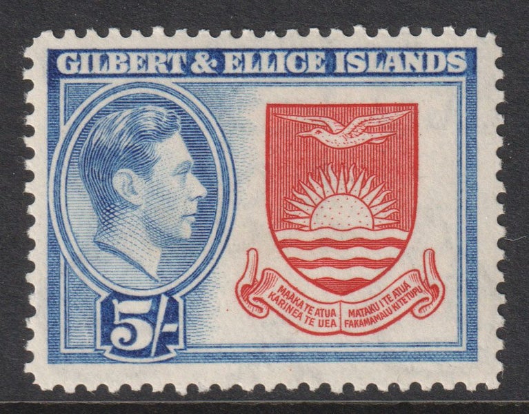 Gilbert & Ellice Islands - 1939 - 5 Shillings - LHM Carousel 1
