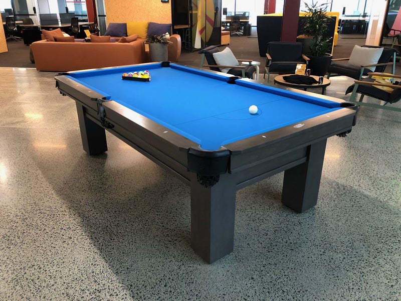 8' Rosario II Pool Table - Smokey Grey Carousel 1