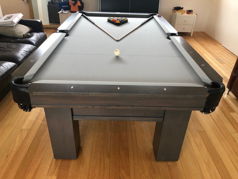 8' Rosario II Pool Table - Smokey Grey Carousel 9