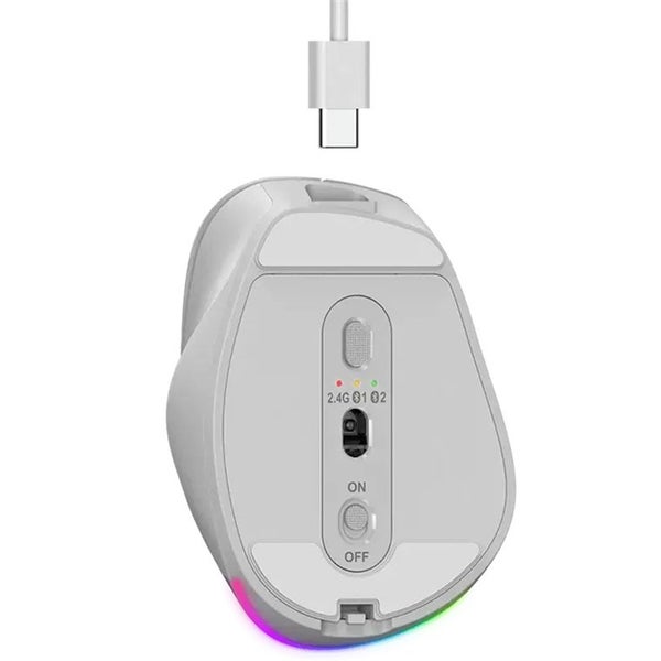 Genius Ergo 9000S Pro-W Genius Ergo 9000S Pro Silent Ergo Mouse - White [Ergo Carousel 5