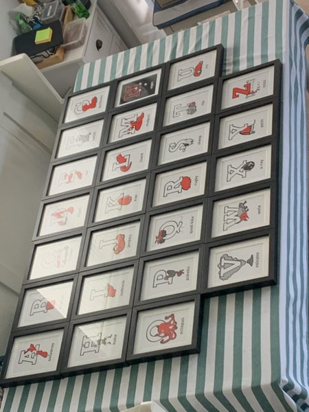 Framed Children’s Alphabet Prints Carousel 10