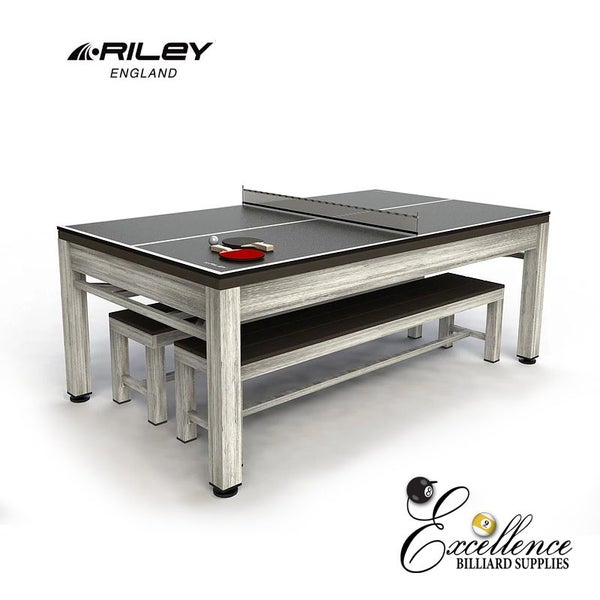 Riley - Neptune 7' - Outdoor Pool / Dining Table (Grey) Carousel 1