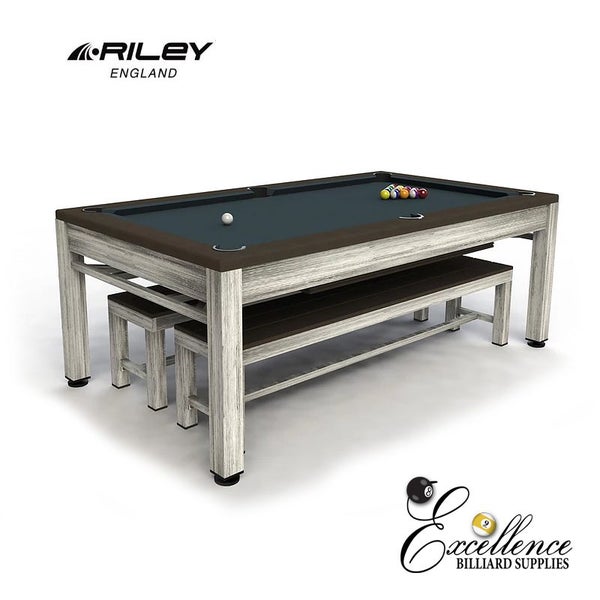 Riley - Neptune 7' - Outdoor Pool / Dining Table (Grey) Carousel 2