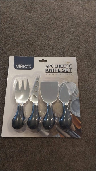 effects 4pc cheese knife set. (stainless steel) Carousel 1