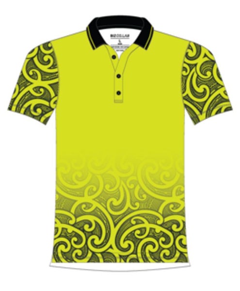 Kia Kitea Hi Vis Mahi Polo - Tane - Sizes XS to 7XL Carousel 1