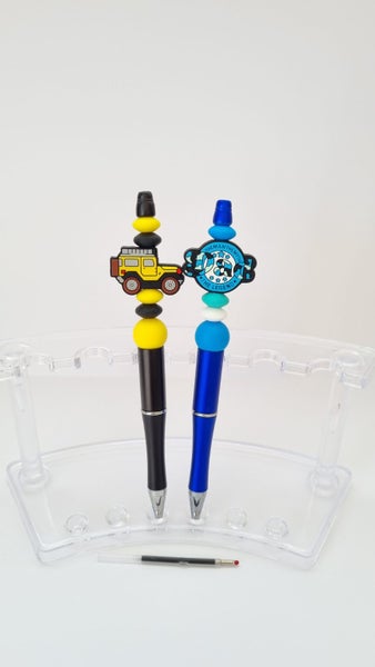 **NEW** 'For The Guys' Theme Beaded Pen **Choose 1 Design** Carousel 1