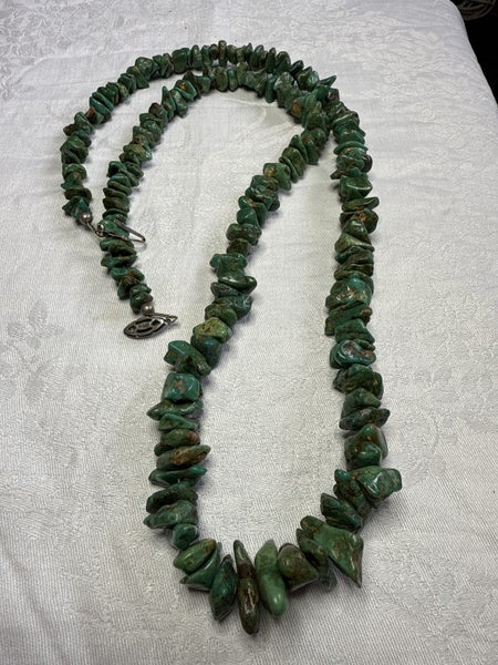 Vintage Turquoise Chunk Necklace Length 80cm Carousel 2