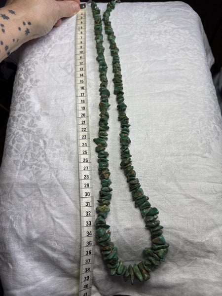 Vintage Turquoise Chunk Necklace Length 80cm Carousel 7
