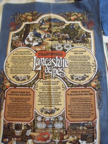 Cotton Tea Towel - Traditional Lancashire Recipes Carousel 1