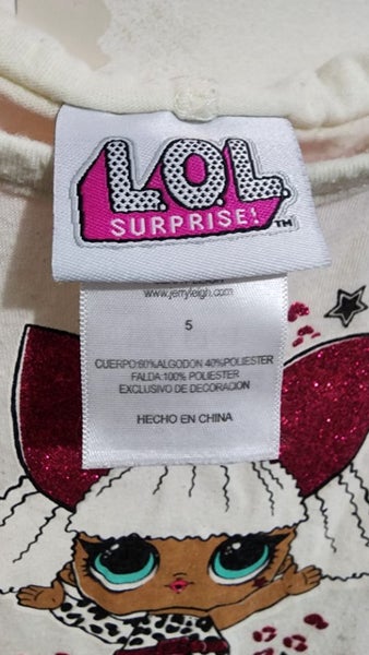 LOL dress with a hooddie kids size 5 Carousel 2